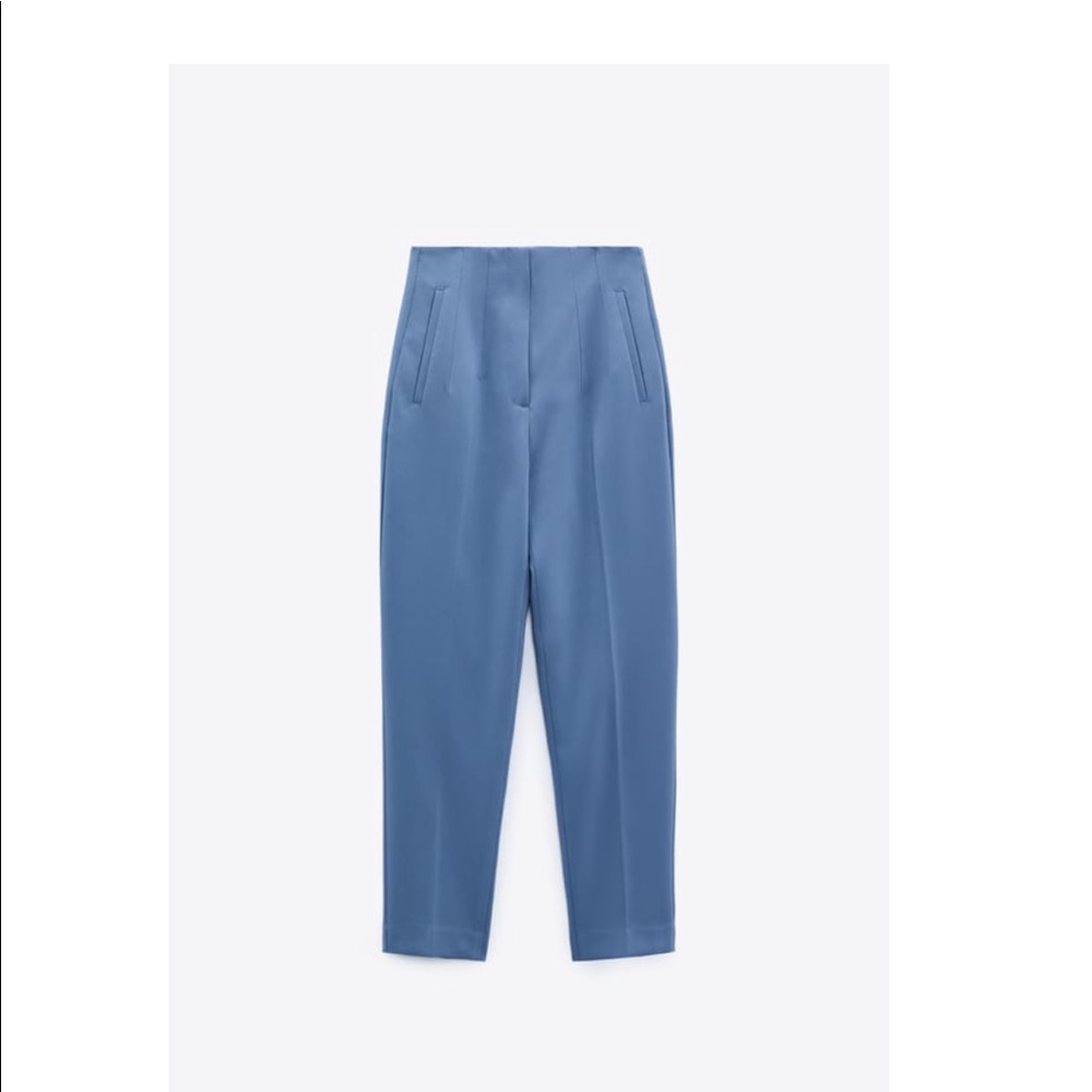 Zara HIGH-WAISTED PANTS S
Dusty blue